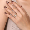 Lark - 14K Yellow Gold Emerald Cut Solitaire Engagement Ring