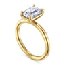 Lark - 14K Yellow Gold Emerald Cut Diamond Engagement Ring
