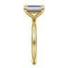 Lark - 14K Yellow Gold Emerald Cut Diamond Engagement Ring