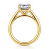 Bambi - 14K Yellow Gold Emerald Cut Solitaire Diamond Engagement Ring