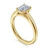 Bambi - 14K Yellow Gold Emerald Cut Diamond Engagement Ring