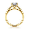 Bambi - 14K Yellow Gold Emerald Cut Solitaire Diamond Engagement Ring