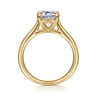 Anne - 14K Yellow Gold Emerald Cut Solitaire Diamond Engagement Ring