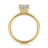 Azura - 14K Yellow Gold Emerald Cut Solitaire Diamond Engagement Ring
