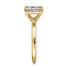Azura - 14K Yellow Gold Emerald Cut Solitaire Diamond Engagement Ring