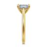 Bena - 14K Yellow Gold Emerald Cut Solitaire Diamond Engagement Ring