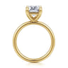 Tiana - 14K Yellow Gold Emerald Cut Solitaire Diamond Engagement Ring