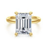 Unite - 14K Yellow Gold Emerald Cut Solitaire Diamond Engagement Ring