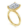 Unite - 14K Yellow Gold Emerald Cut Solitaire Diamond Engagement Ring