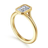 Kaya - 14K Yellow Gold Emerald Cut Solitaire Diamond Engagement Ring