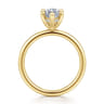 Cari - 14K Yellow Gold Marquise Shape Diamond Engagement Ring - 0.06 ct