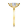 Cari - 14K Yellow Gold Marquise Shape Diamond Engagement Ring - 0.06 ct
