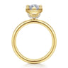 Deedie - 14K Yellow Gold Marquise Shape Diamond Engagement Ring - 0.11 ct