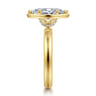 Deedie - 14K Yellow Gold Marquise Shape Diamond Engagement Ring - 0.11 ct