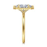 Cassi - 14K Yellow Gold Marquise Shape Diamond Engagement Ring - 0.06 ct