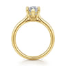 Badia - 14K Yellow Gold Marquise Shape Solitaire Diamond Engagement Ring - 0.06 ct