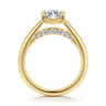 Geo - 14K Yellow Gold Marquise Shape Diamond Engagement Ring - 0.16 ct