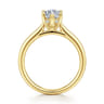 Azucena - 14K Yellow Gold Marquise Shape Solitaire Diamond Engagement Ring - 0.06 ct