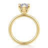 Anuk - 14K Yellow Gold Marquise Shape Diamond Engagement Ring - 0.06 ct