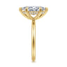 Anuk - 14K Yellow Gold Marquise Shape Diamond Engagement Ring - 0.06 ct