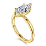 Paula - 14K Yellow Gold Marquise Shape Diamond Engagement Ring