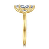 Paula - 14K Yellow Gold Marquise Shape Diamond Engagement Ring