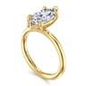 Lark - 14K Yellow Gold Marquise Shape Solitaire Engagement Ring