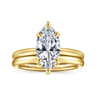 Lark - 14K Yellow Gold Marquise Shape Solitaire Engagement Ring