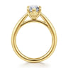 Bambi - 14K Yellow Gold 6 Prong Marquise Shape Diamond Engagement Ring