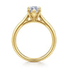 Bena - 14K Yellow Gold Marquise Shape Solitaire Diamond Engagement Ring