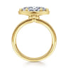Linen - 14K Yellow Gold Marquise Shape Diamond Engagement Ring