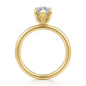 Tiana - 14K Yellow Gold Marquise Shape Solitaire Diamond Engagement Ring