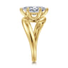 Bettie - 14K Yellow Gold Bypass Marquise Shape Diamond Engagement Ring