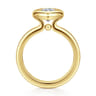 Pauline - 14K Yellow Gold Bezel Set Marquise Shape Diamond Engagement Ring