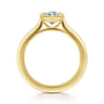Brooke - 14K Yellow Gold Marquise Cut Bezel Set Solitaire Diamond Engagement Ring