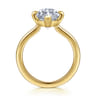 Lou - 14K Yellow Gold Marquise Shape Solitaire Diamond Engagement Ring