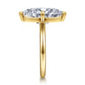 Lou - 14K Yellow Gold Marquise Shape Solitaire Diamond Engagement Ring