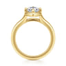 Elsa - 14K Yellow Gold Compass Bezel Prong Marquise Shape Solitaire Diamond Engagement Ring