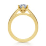 Zephyra - 14K Yellow Gold 6 Prong Marquise Shape Solitaire Diamond Engagement Ring
