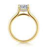 Aldon - 14K Yellow Gold Oval Diamond Engagement Ring - 0.14 ct