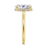 Aldon - 14K Yellow Gold Oval Diamond Engagement Ring - 0.14 ct