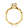 Aldon - 14K Yellow Gold Oval Diamond Engagement Ring - 0.07 ct
