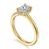 Aldon - 14K Yellow Gold Oval Diamond Engagement Ring - 0.07 ct