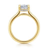 Aldon - 14K Yellow Gold Oval Diamond Engagement Ring - 0.1 ct