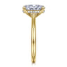 Azucena - 14K Yellow Gold Oval Solitaire Diamond Engagement Ring - 0.06 ct