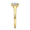 Rosey - 14K Yellow Gold Oval Diamond Engagement Ring - 0.35 ct