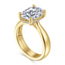 Elysian - 14K Yellow Gold Oval Diamond Engagement Ring - 0.09 ct