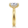 Elysian - 14K Yellow Gold Oval Diamond Engagement Ring - 0.09 ct