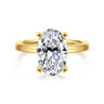 Paula - 14K Yellow Gold Oval Diamond Engagement Ring