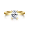 Paula - 14K Yellow Gold Oval Diamond Engagement Ring